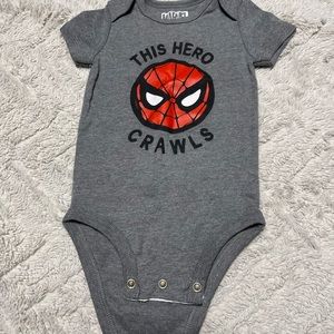 Spider-Man 9 month onesie